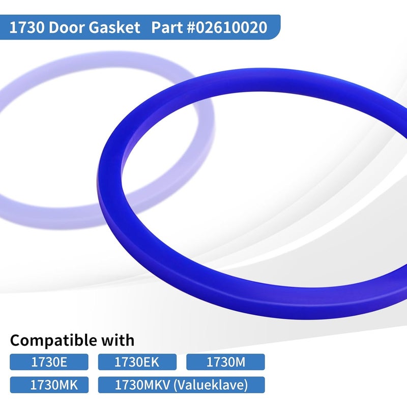 reedaw حشوة باب 1730 لسلسلة Tuttnauer 1730، 1730E، 1730EK، 1730M، 1730MK، Valueklave (1730 MKV) - قطعة استبدال حشوة الباب رقم #02610020 - Image 2